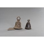 TWO BRONZE GHANTA BELLS