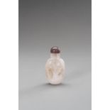 A ROCK CRYSTAL SNUFF BOTTLE, QING