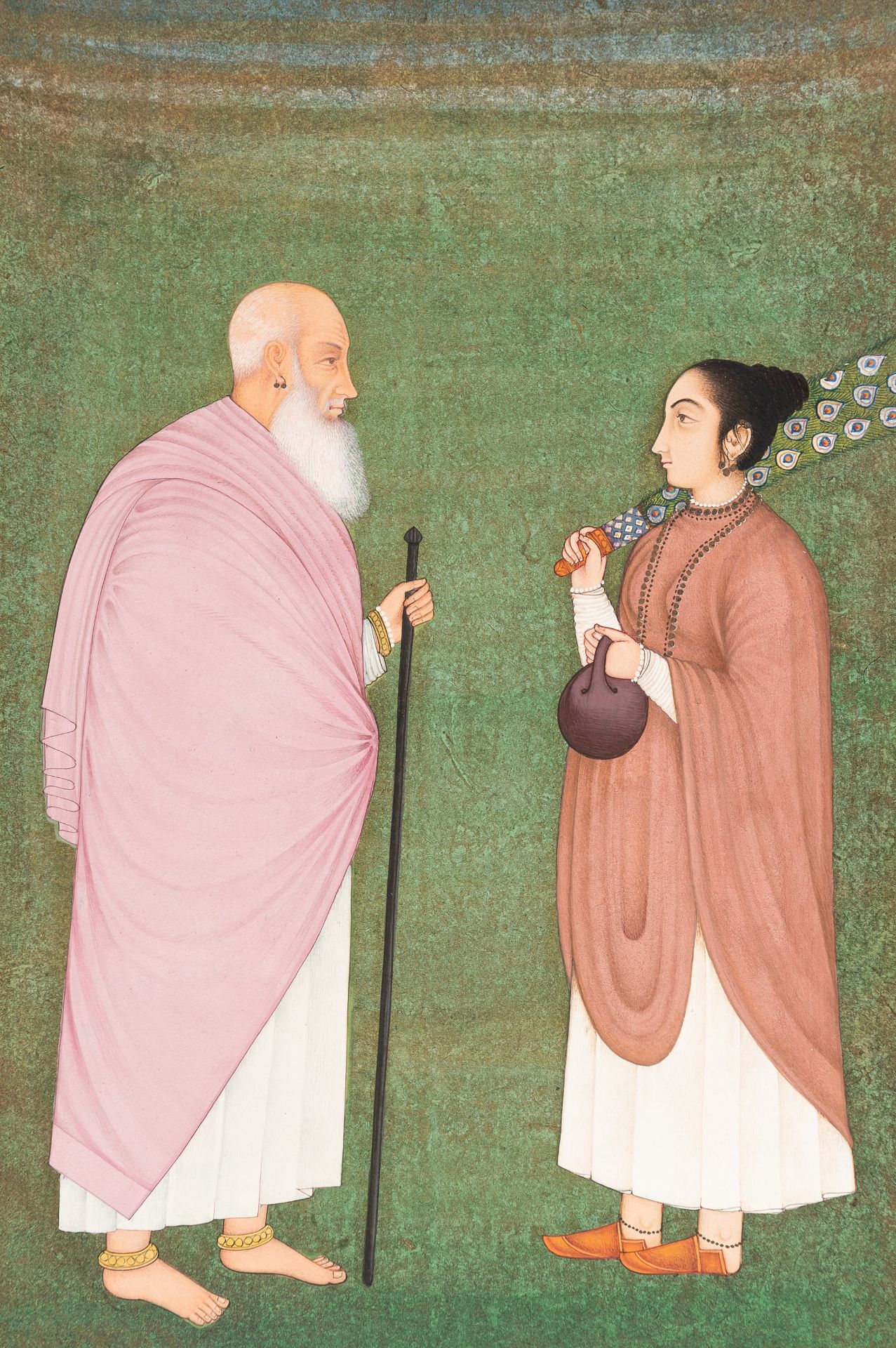 A FINE INDIAN MINIATURE PAINTING - Image 3 of 5