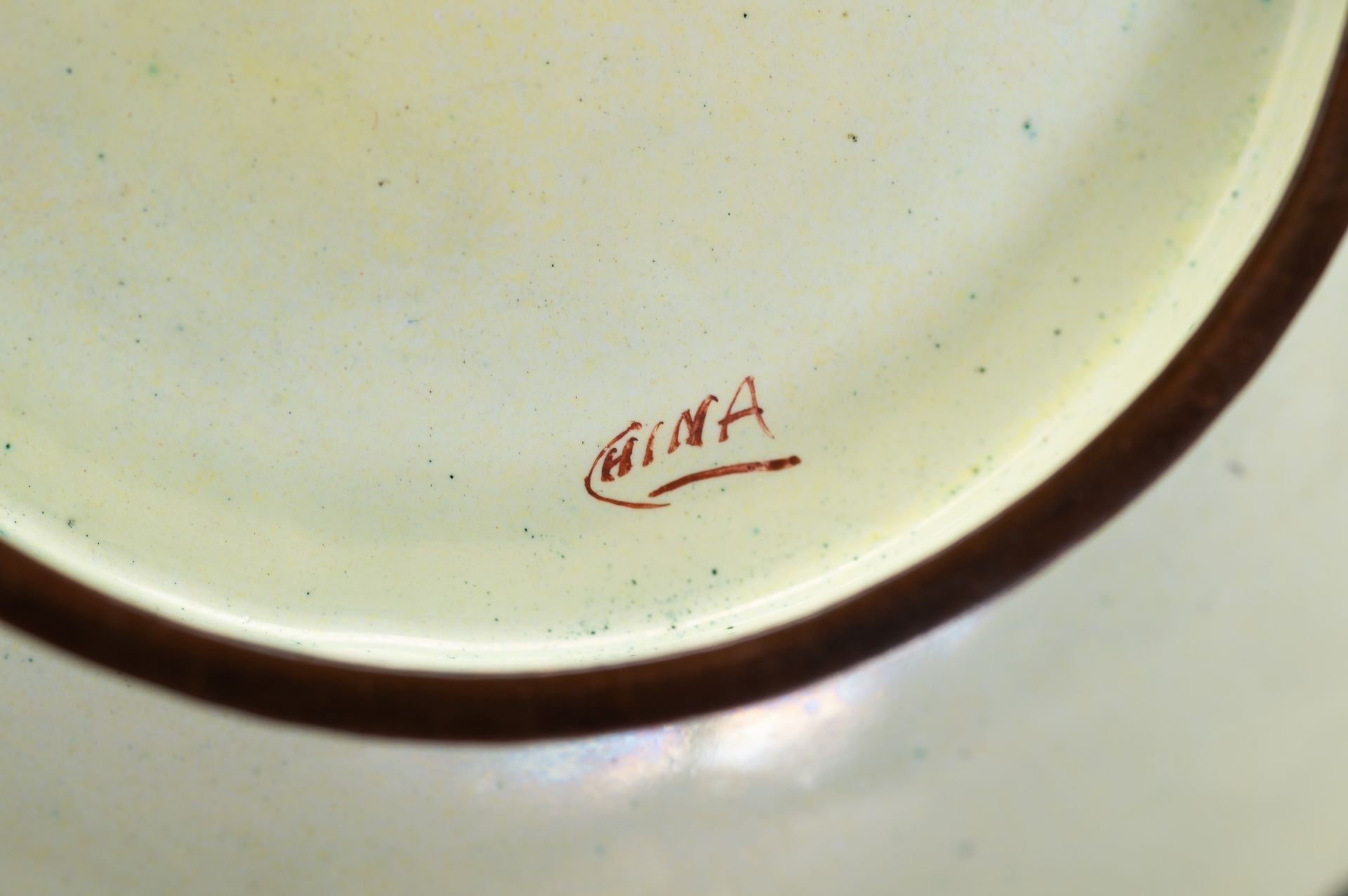 AN ENAMEL ON COPPER 'WANG MU' BOWL - Image 9 of 9