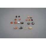 A MIXED LOT OF 19 GANDHARAN INTAGLIO SEALS