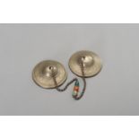 A PAIR OF TIBETAN RITUAL CYMBALS, 1900s