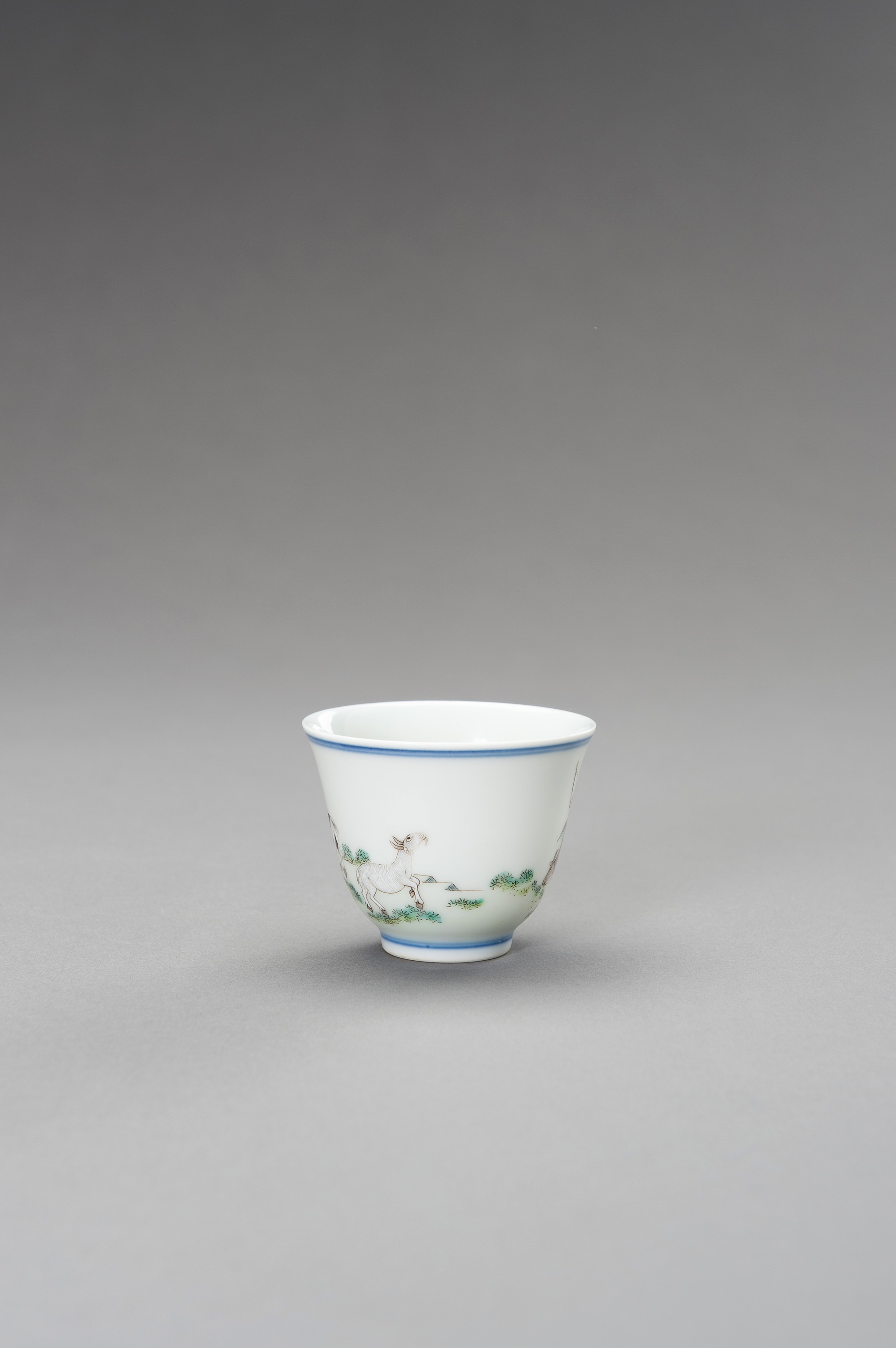A 'BOY ON OX' PORCELAIN CUP, QING - Image 5 of 10