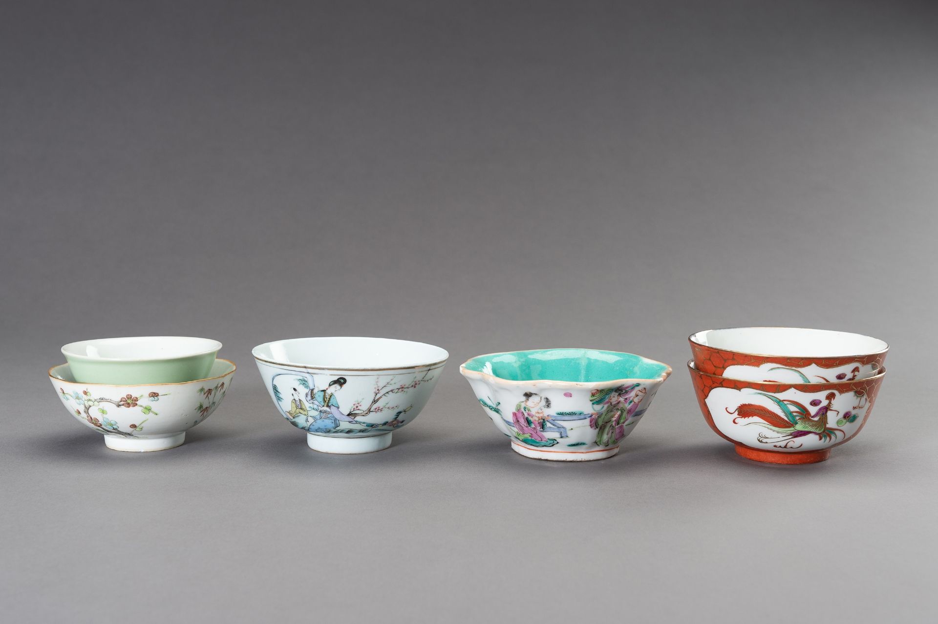A MIXED LOT WITH SIX PORCELAIN BOWLS, REPUBLIC PERIOD OR LATER - Image 2 of 24