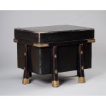 A BLACK LACQUERED STORAGE CHEST (KARABITSU)