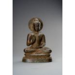 A FINE BRONZE FIGURE OF BUDDHA