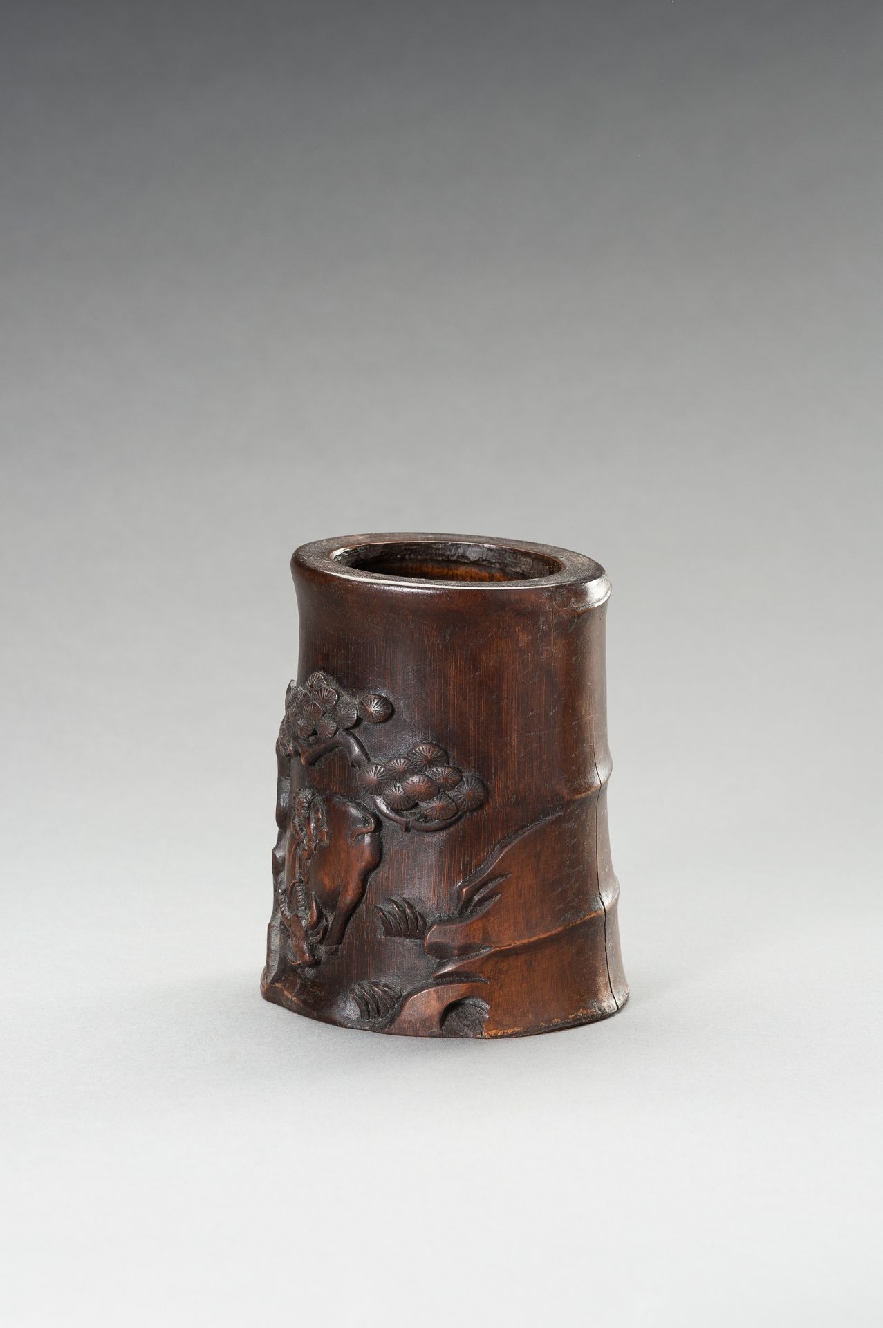 A BAMBOO BITONG WITH OX AND BOY, REPUBLIC PERIOD - Bild 4 aus 9