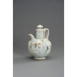 A SONG STYLE QINGBAI GLAZED EWER AND COVER