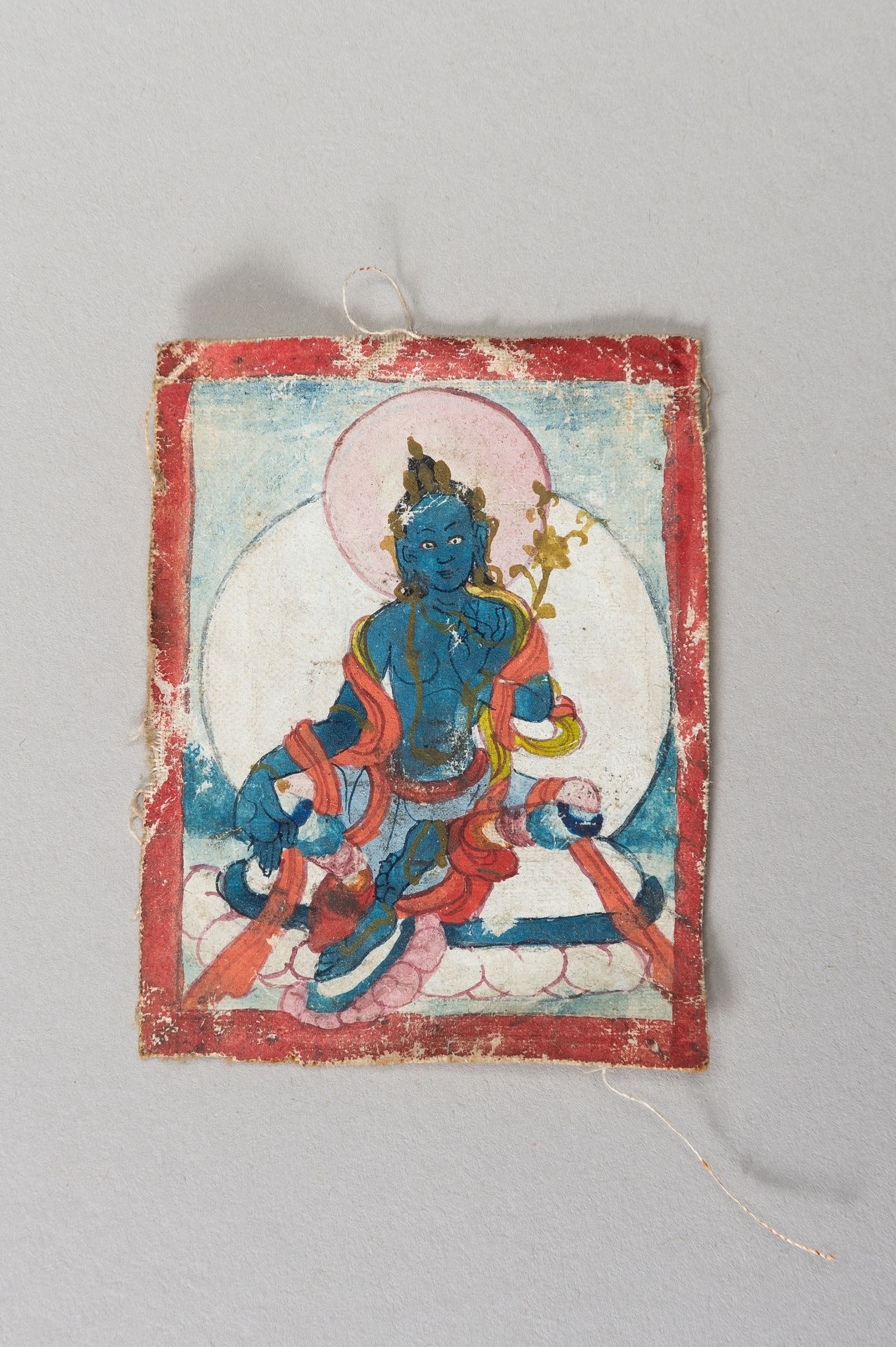 A LARGE METAL GAU BOX WITH BLUE TARA - Image 6 of 15