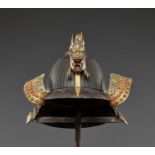 A SUJIBACHI KABUTO WITH DRAGON MAEDATE