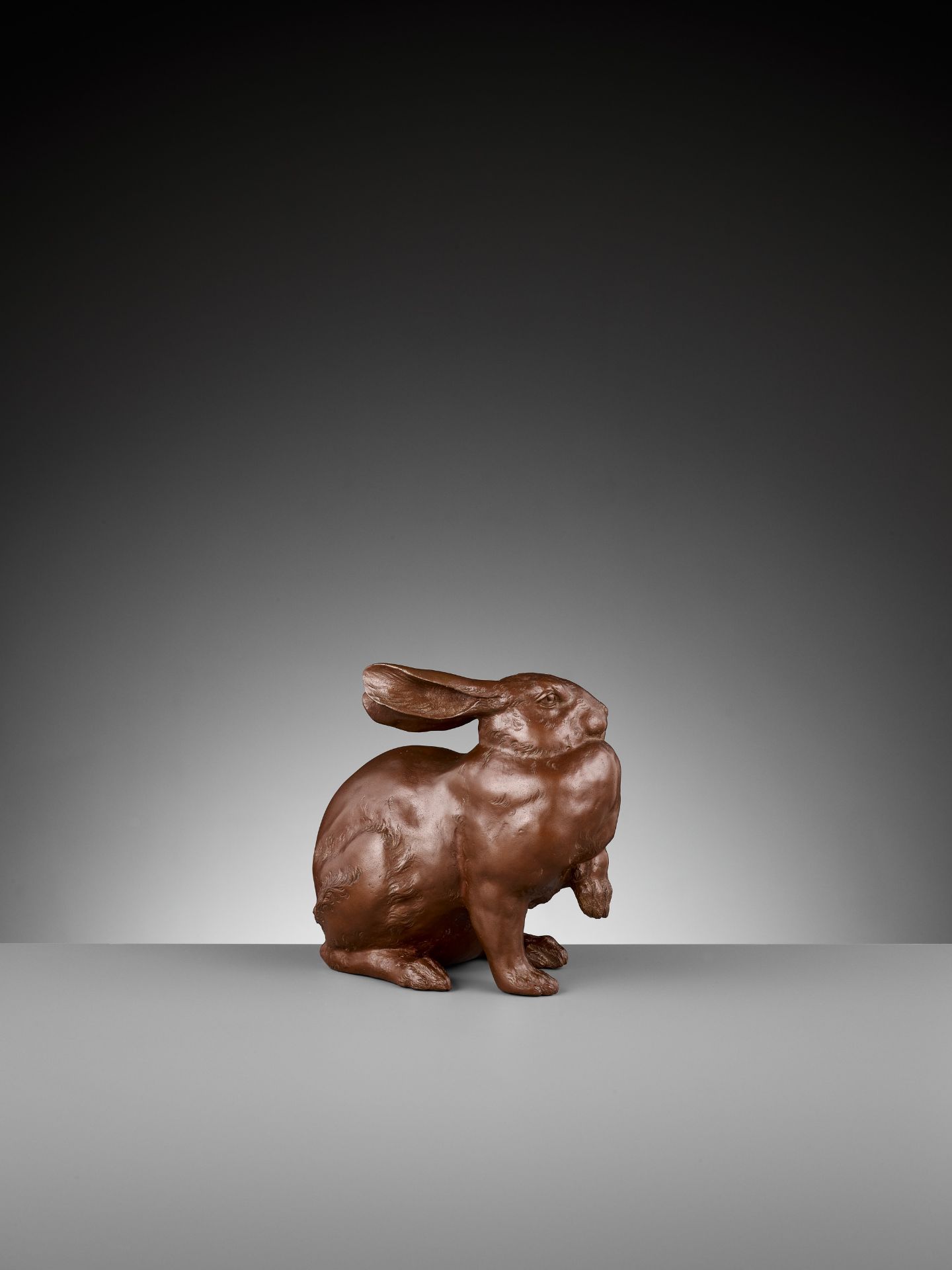 SHIHO: A FINE BRONZE OF A HARE - Bild 6 aus 12