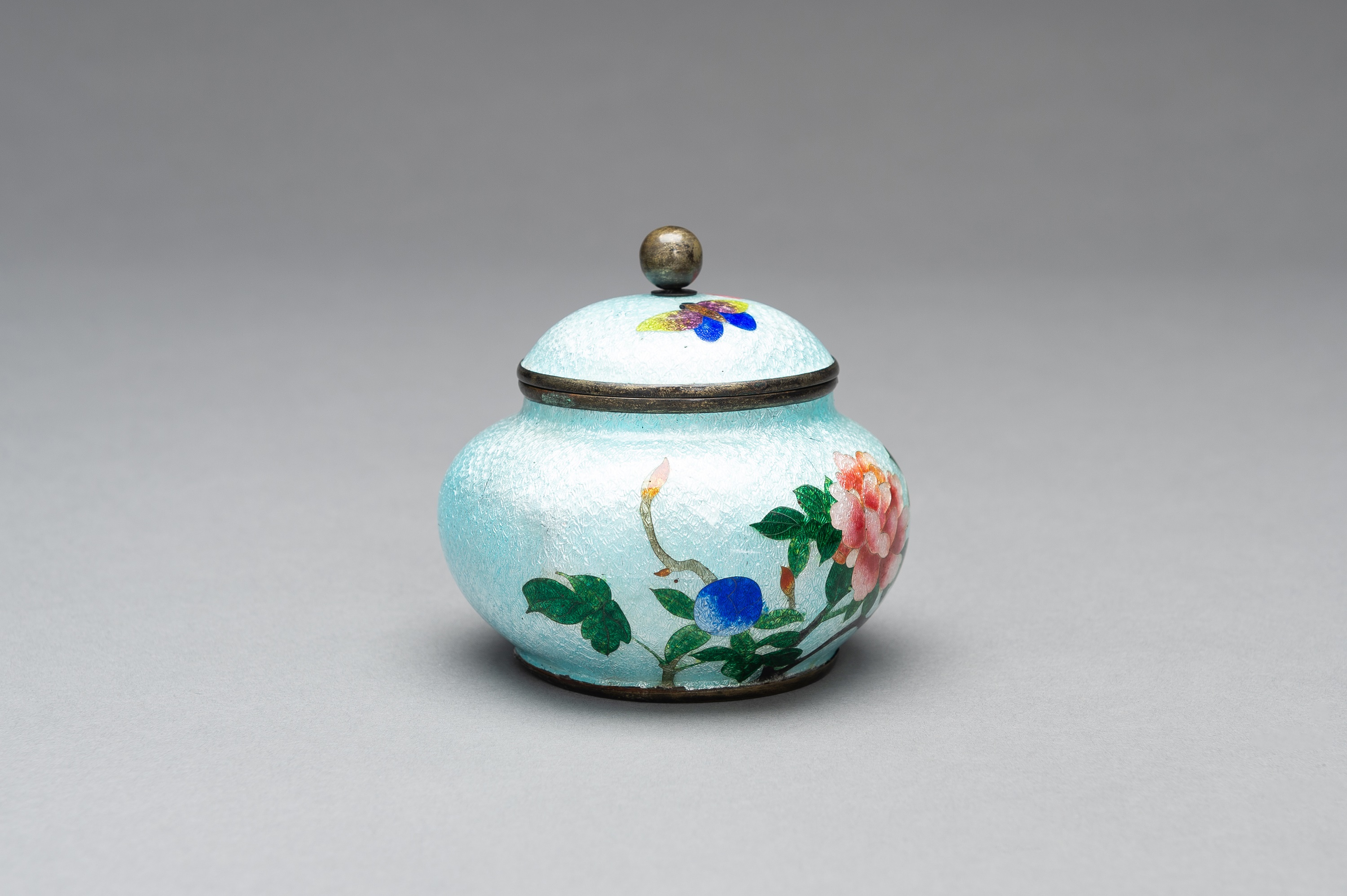 A GINBARI CLOISONNÃˆ BOX AND COVER - Image 5 of 10