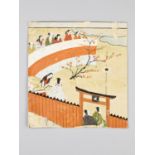 A SMALL JAPANESE PAINTING