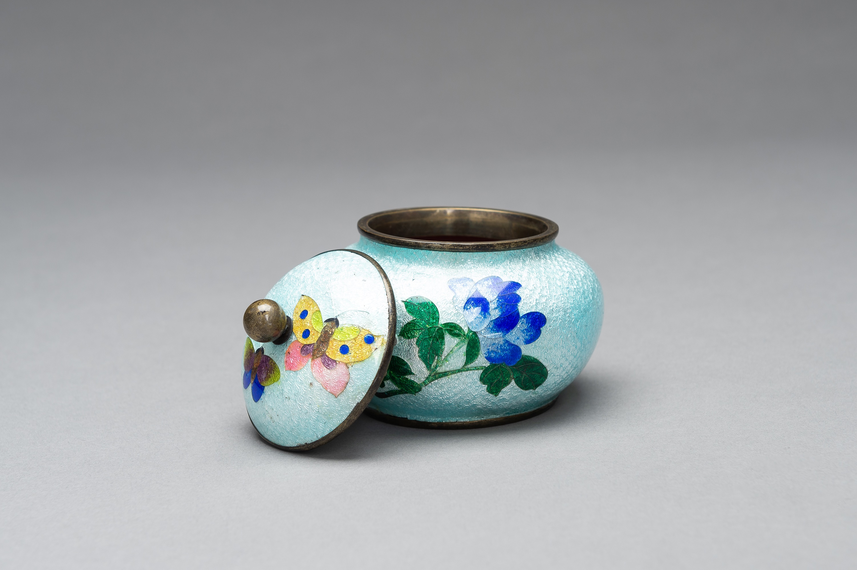 A GINBARI CLOISONNÃˆ BOX AND COVER - Image 7 of 10