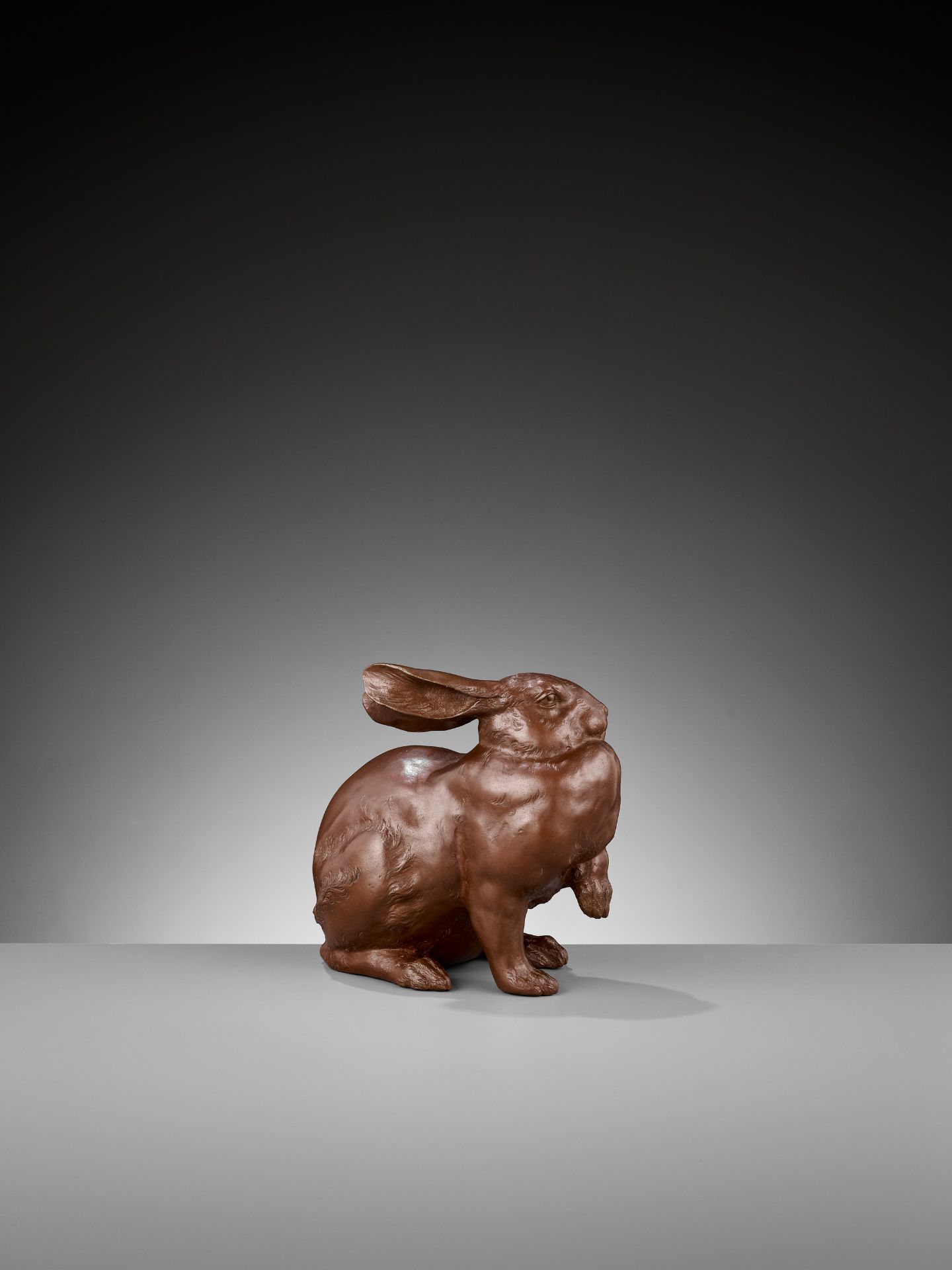 SHIHO: A FINE BRONZE OF A HARE - Bild 5 aus 12