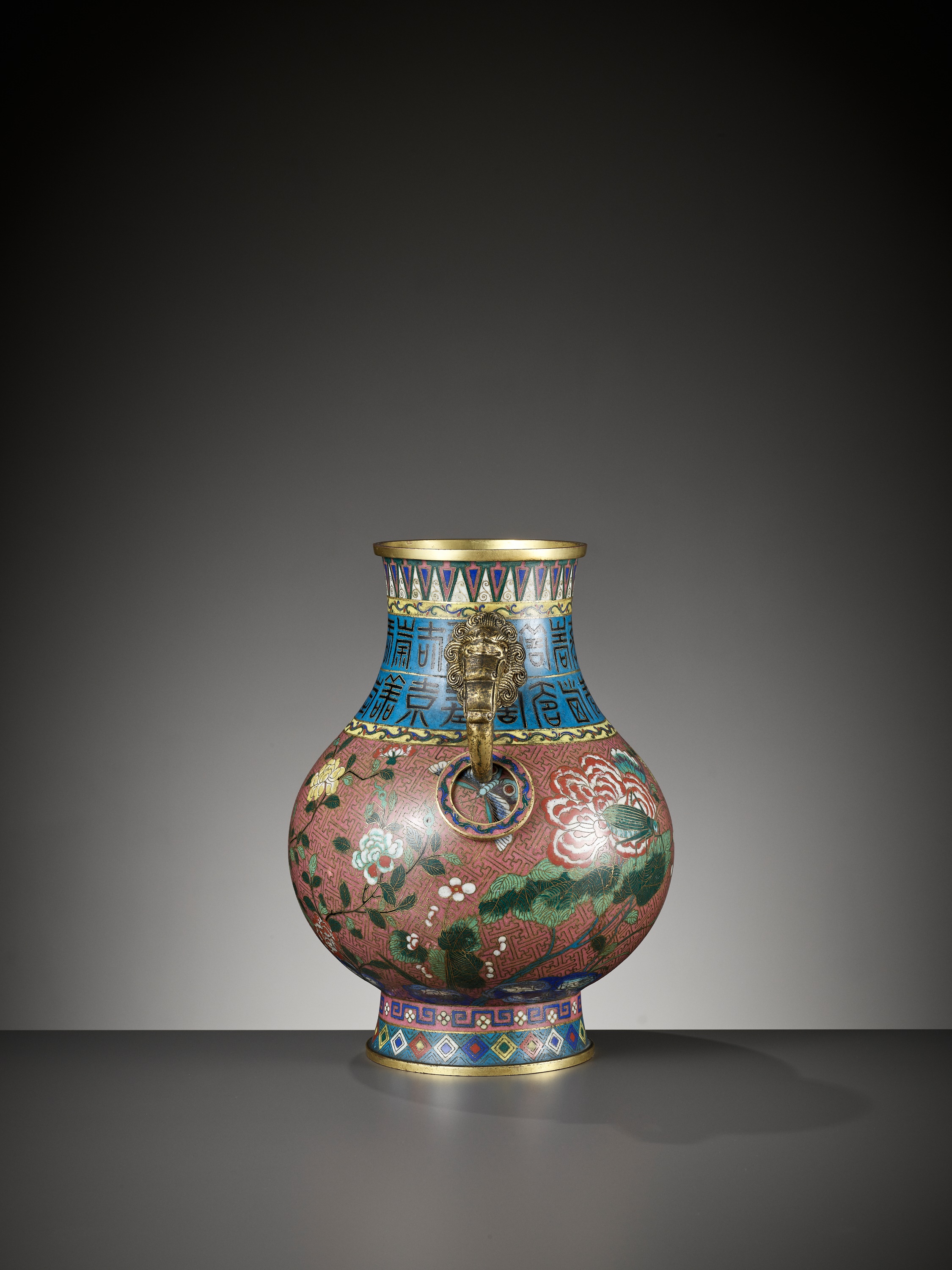 A GILT-BRONZE AND CLOISONNE ENAMEL 'CRICKET' VASE, HU, JIAQING PERIOD - Image 11 of 14