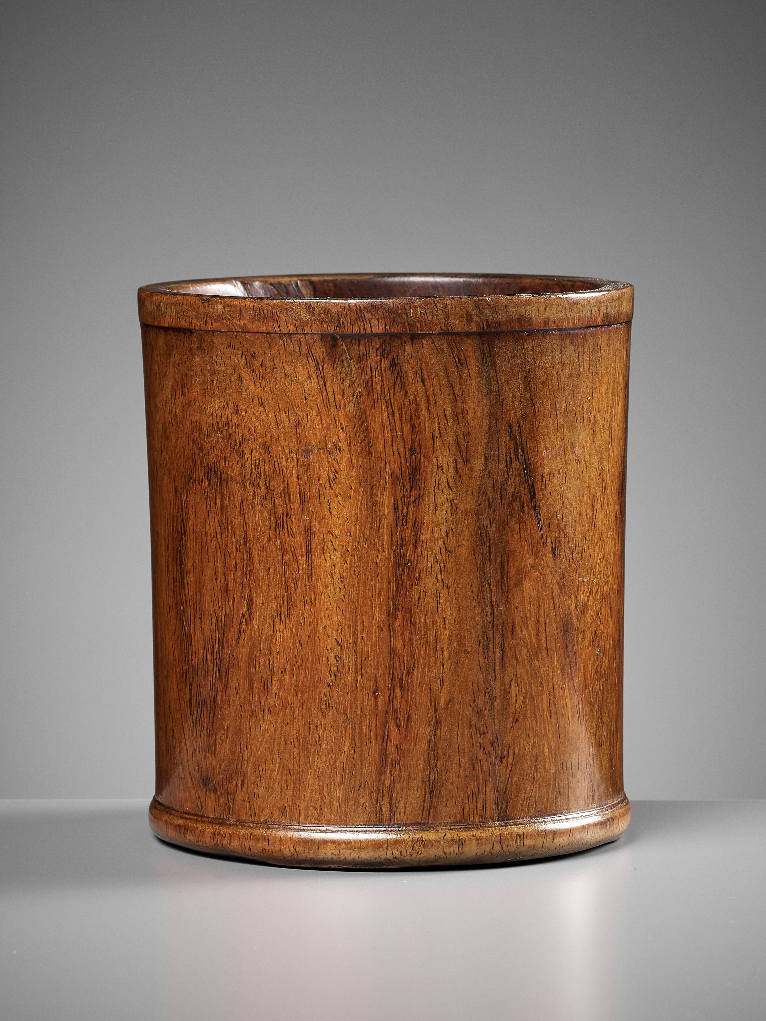 A HUANGHUALI BRUSHPOT, BITONG, FIRST HALF OF THE QING DYNASTY