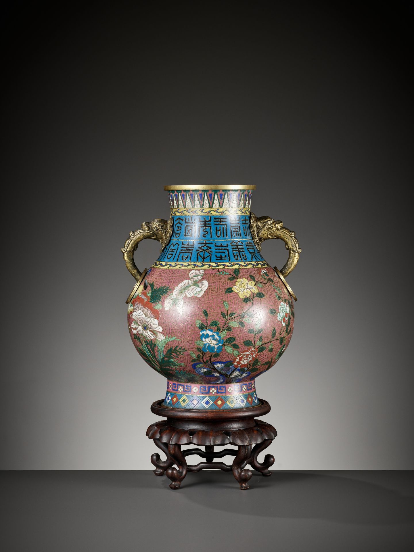 A GILT-BRONZE AND CLOISONNE ENAMEL 'CRICKET' VASE, HU, JIAQING PERIOD - Image 7 of 14
