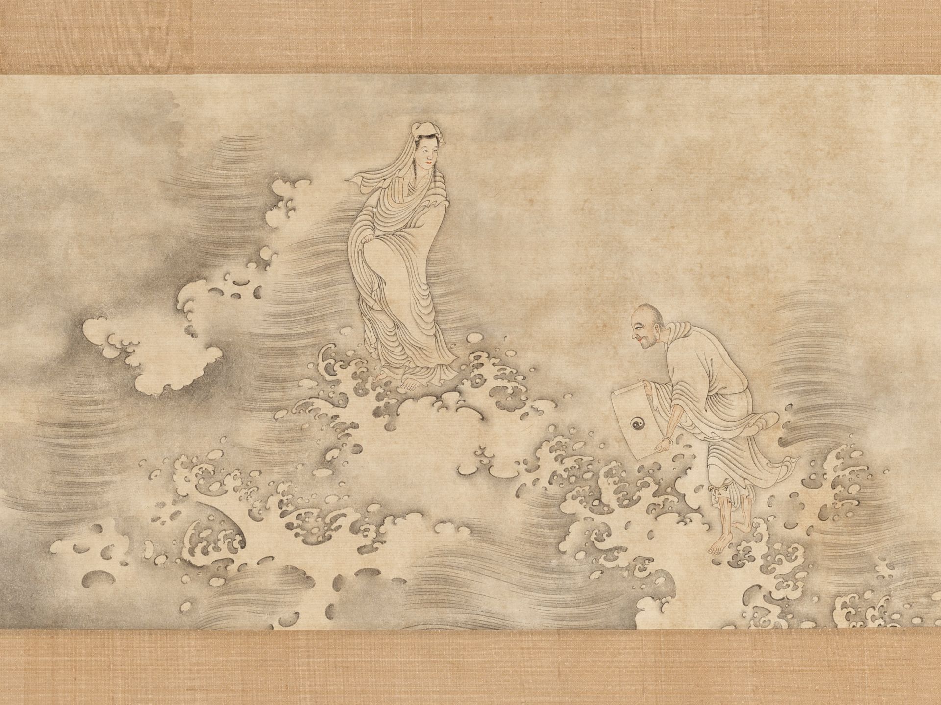 LUOHANS', ATTRIBUTED TO DING GUANPENG (ACTIVE 1708-1771) - Image 8 of 10