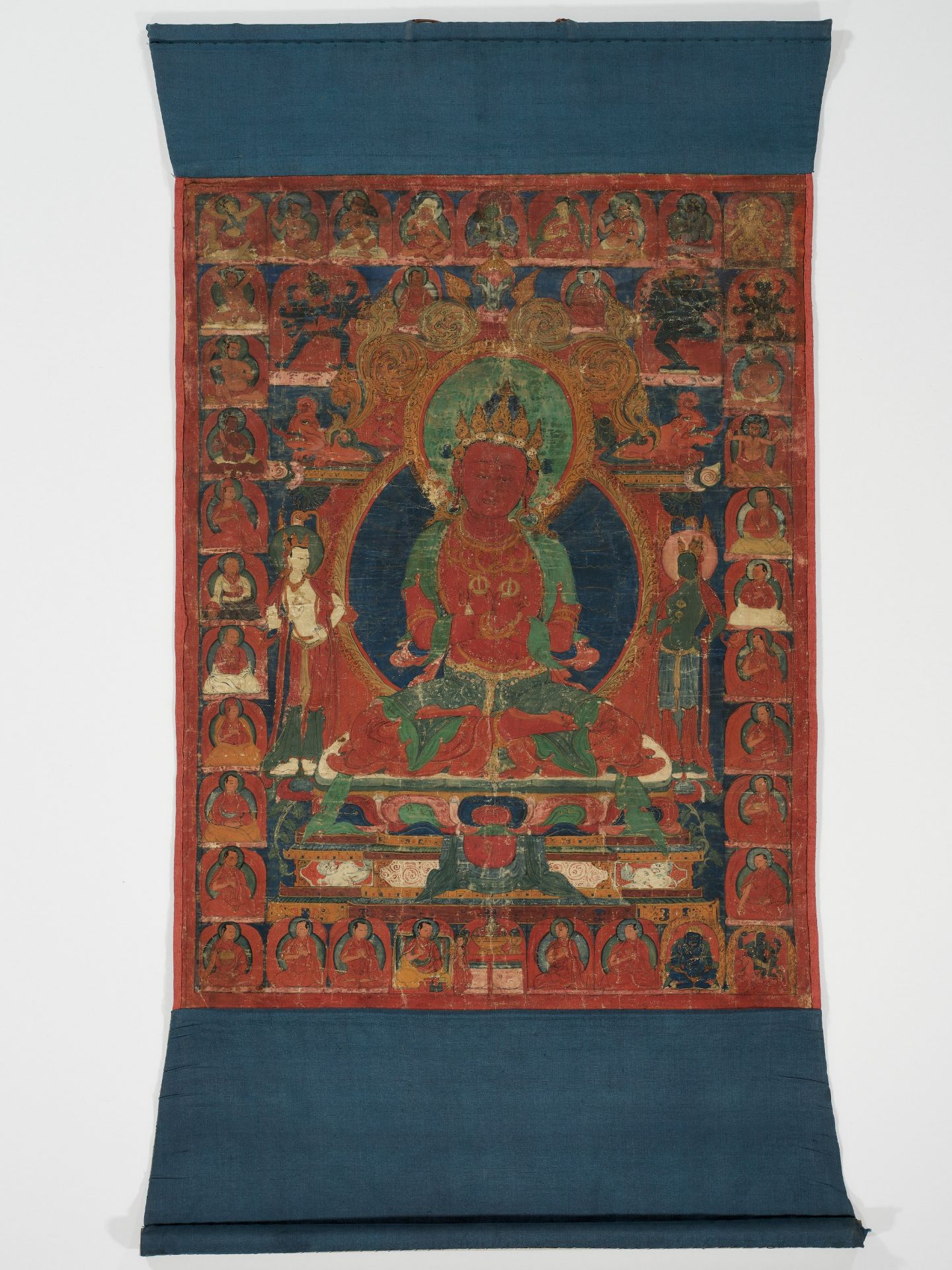 A THANGKA OF RED AMITAYUS, TIBET, 16TH CENTURY - Image 11 of 11