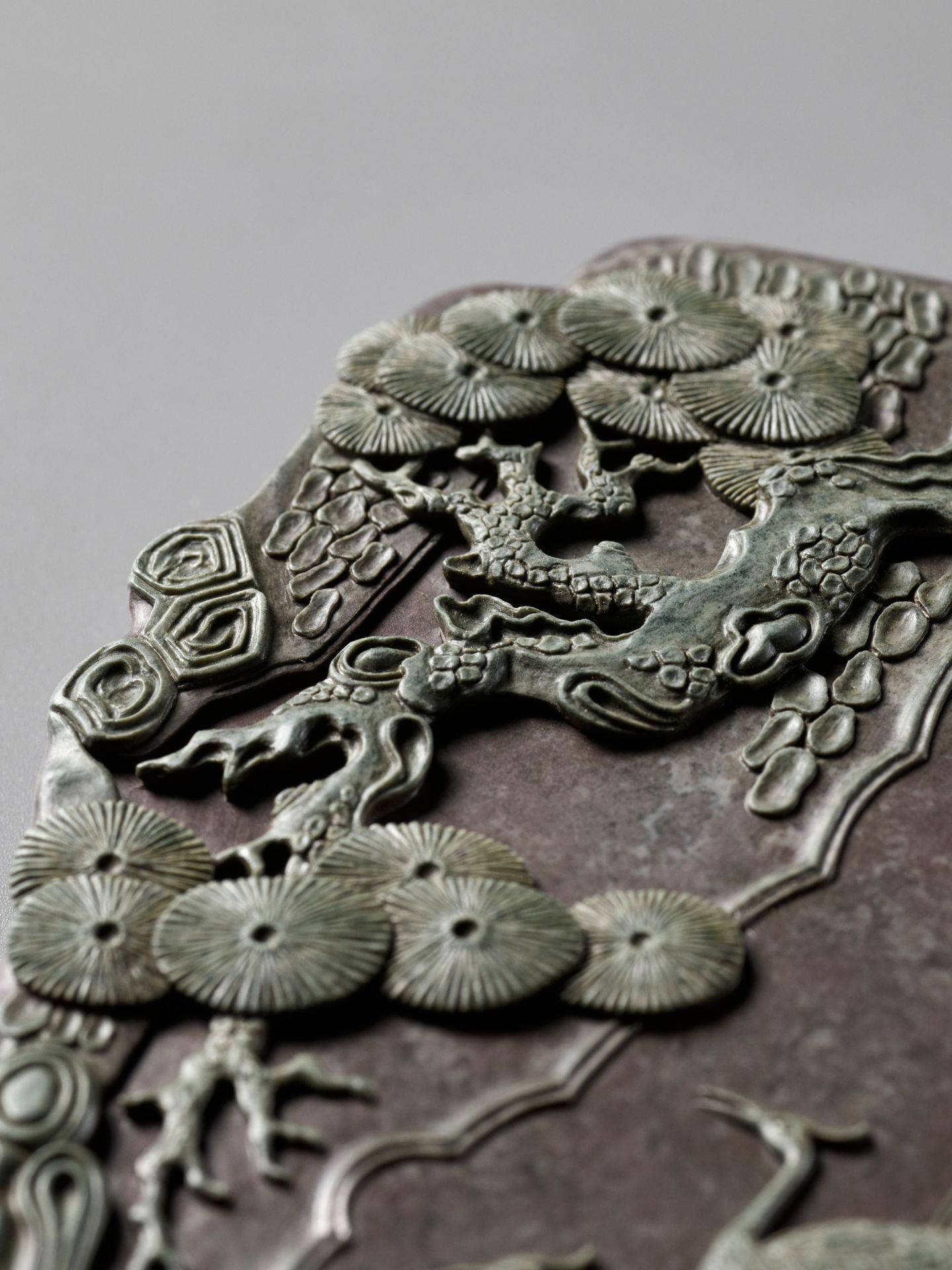 A SONGHUA INK STONE, BOX AND COVER, QIANLONG MARK AND PERIOD - Image 3 of 23