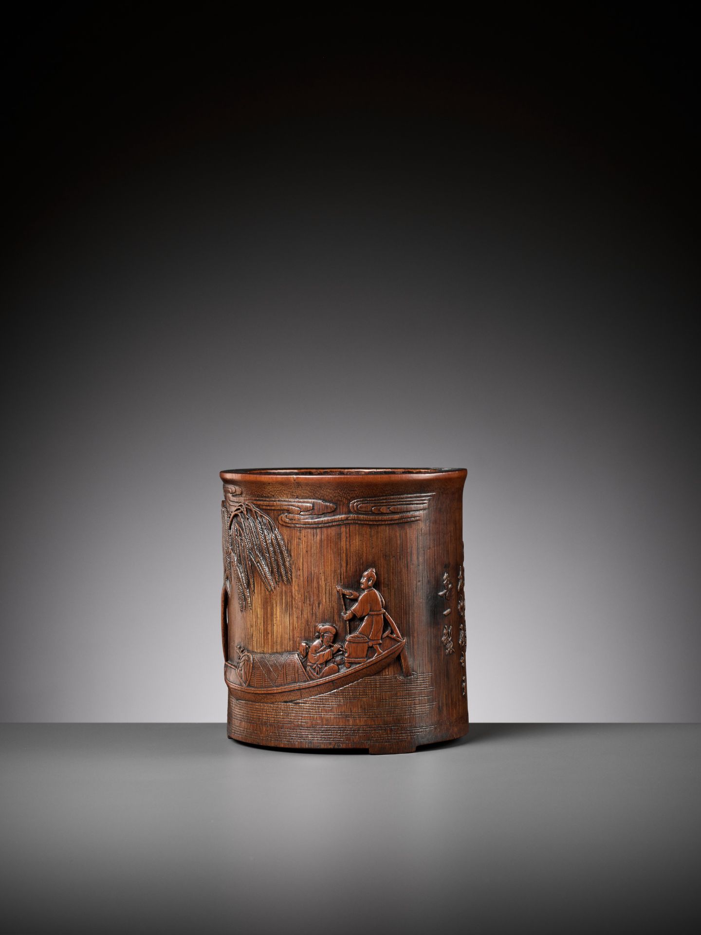 AN INSCRIBED BAMBOO BRUSHPOT, BITONG, BY WANG LUYI, 18TH CENTURY - Image 14 of 22