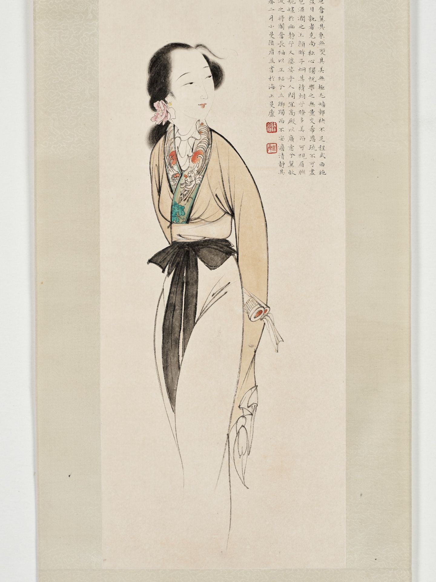 RHAPSODY ON THE GODDESS' BY LU XIAOMAN, DATED 1940 - Image 7 of 9