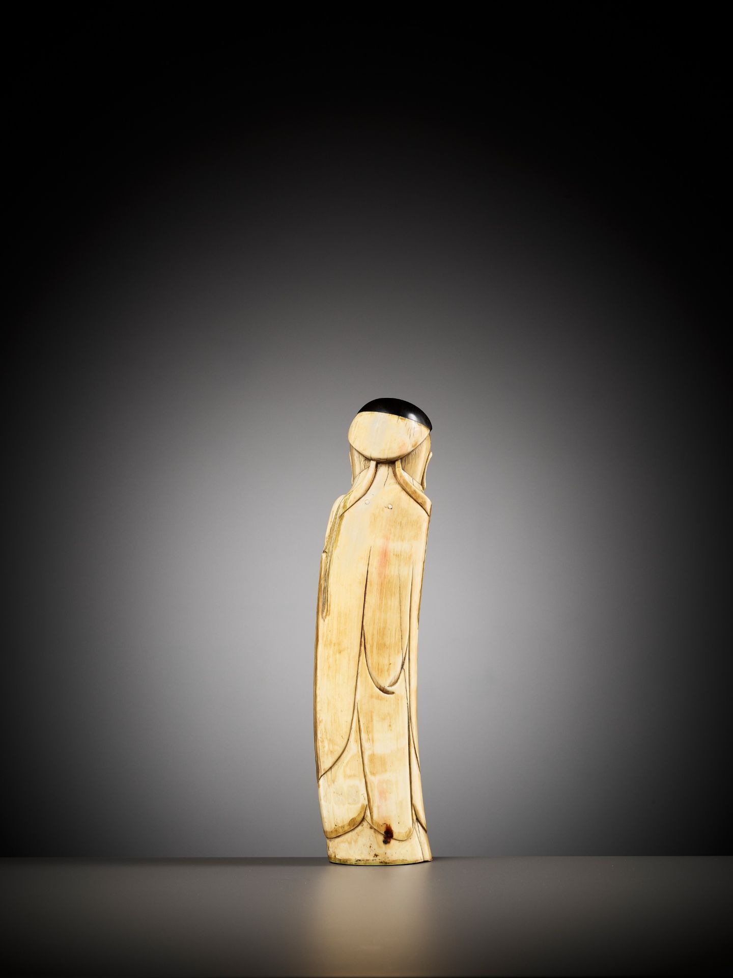 AN IVORY FIGURE OF SHOULAO, MING DYNASTY - Image 7 of 12