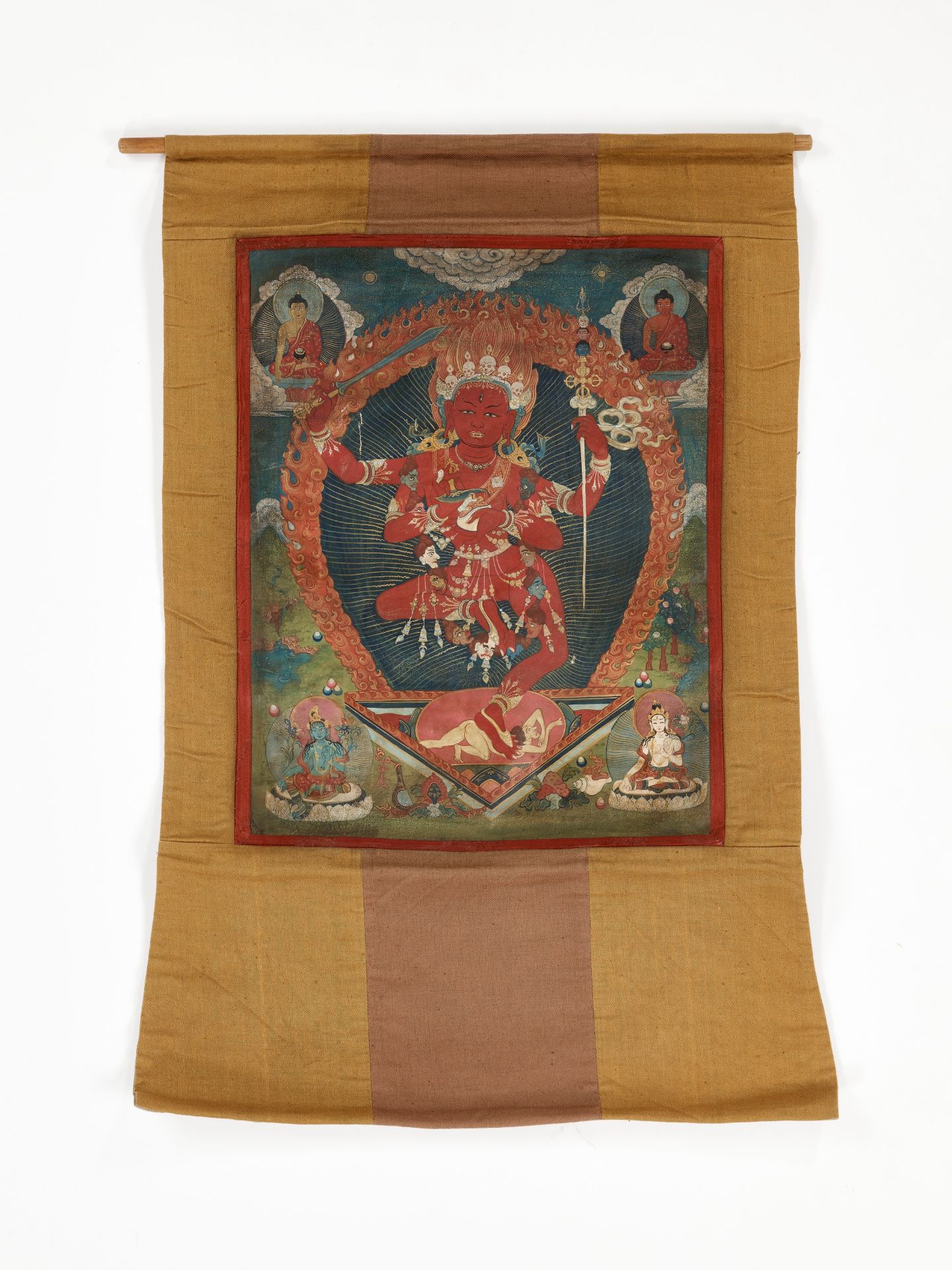 A THANGKA OF VAJRAVARAHI, TIBET, 18TH-19TH CENTURY - Image 9 of 10