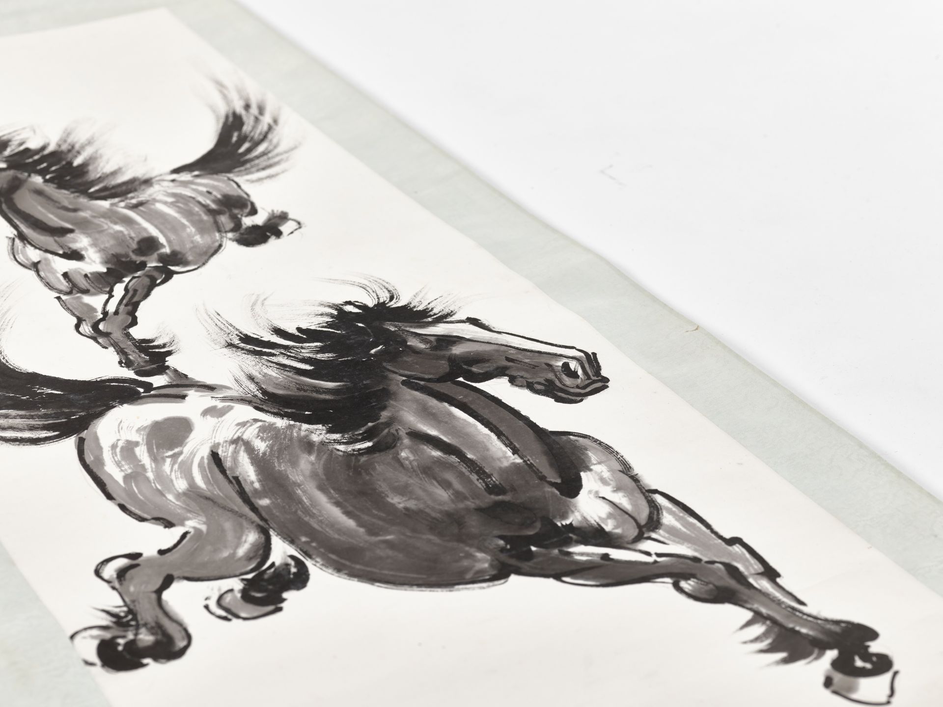 TWO GALLOPING HORSES', BY XU BEIHONG (1895-1953), DATED 1948 - Image 2 of 15
