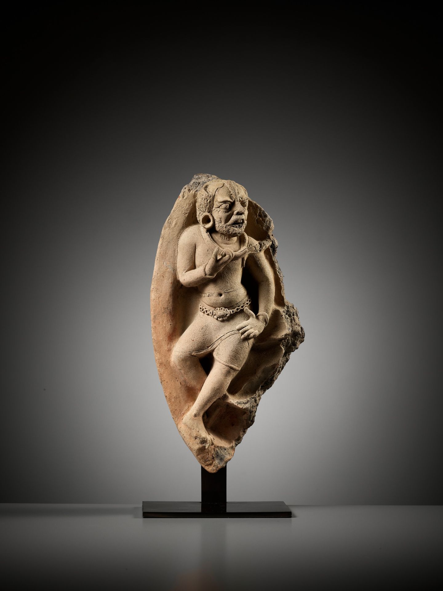 A RARE TERRACOTTA RELIEF DEPICTING AN ASURA, GUPTA PERIOD - Image 12 of 14