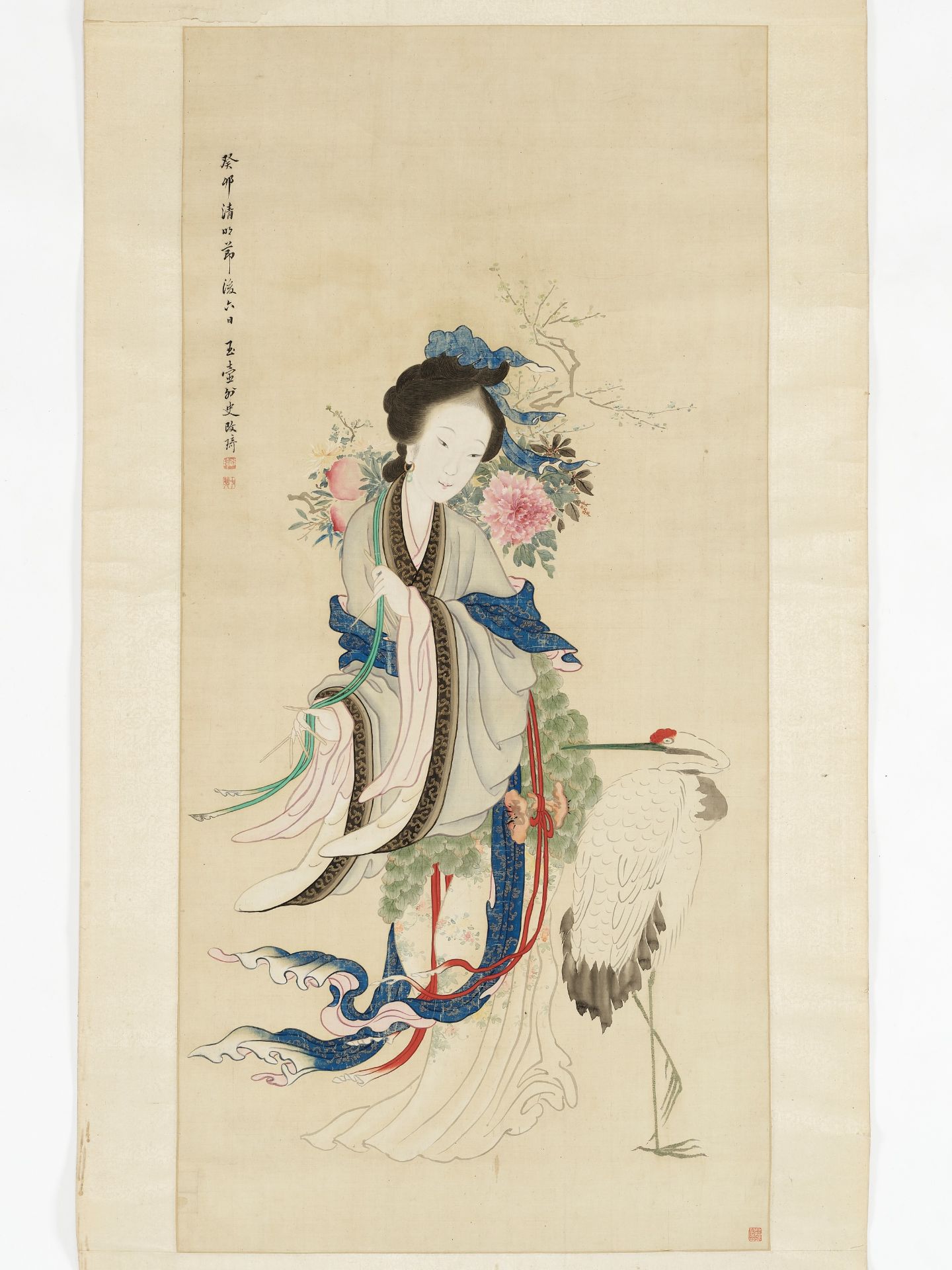 MAGU AND CRANE', FOLLOWER OF GAI Q (1773-1828), DATED 1843 - Image 2 of 10