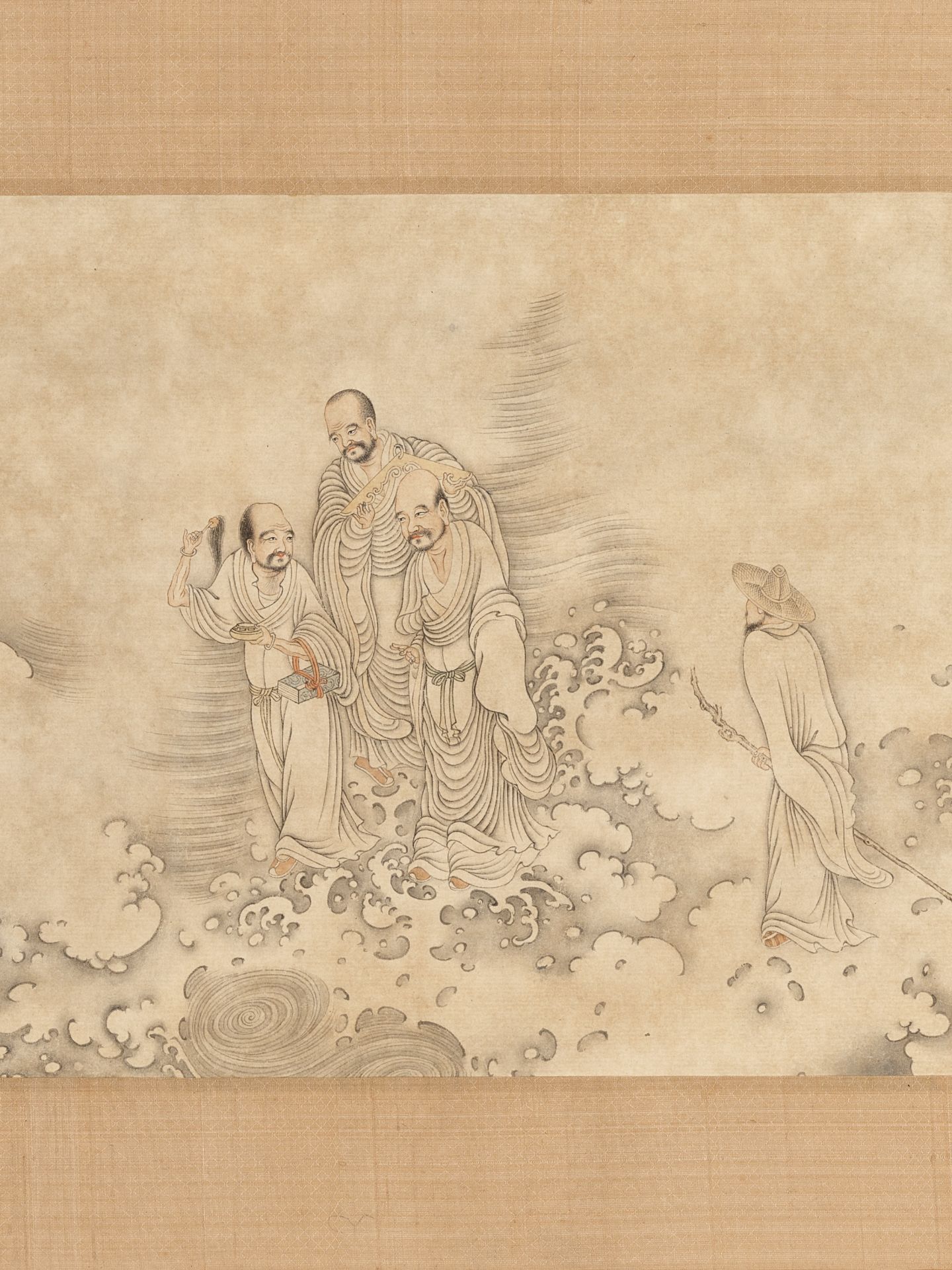 LUOHANS', ATTRIBUTED TO DING GUANPENG (ACTIVE 1708-1771) - Image 6 of 10