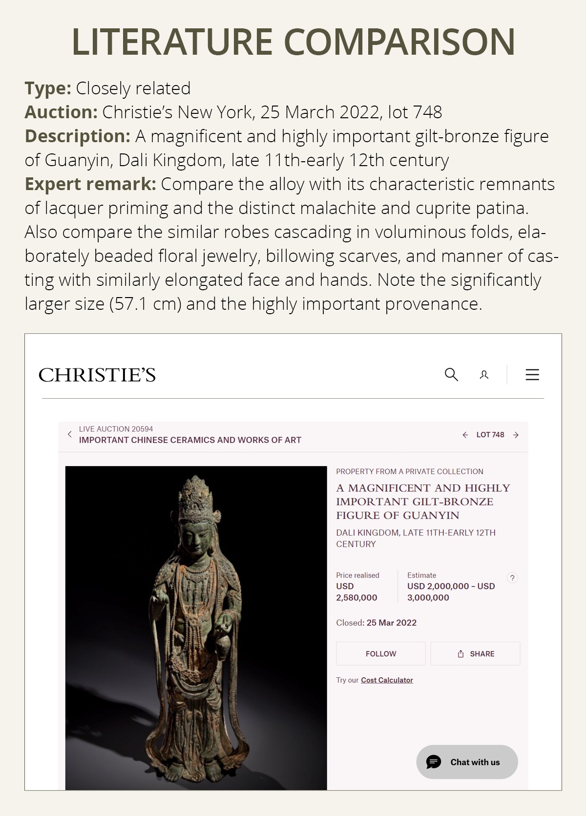 AN EXCEEDINGLY RARE BRONZE FIGURE OF GUANYIN, DALI KINGDOM, 12TH - MID-13TH CENTURY - Bild 11 aus 20