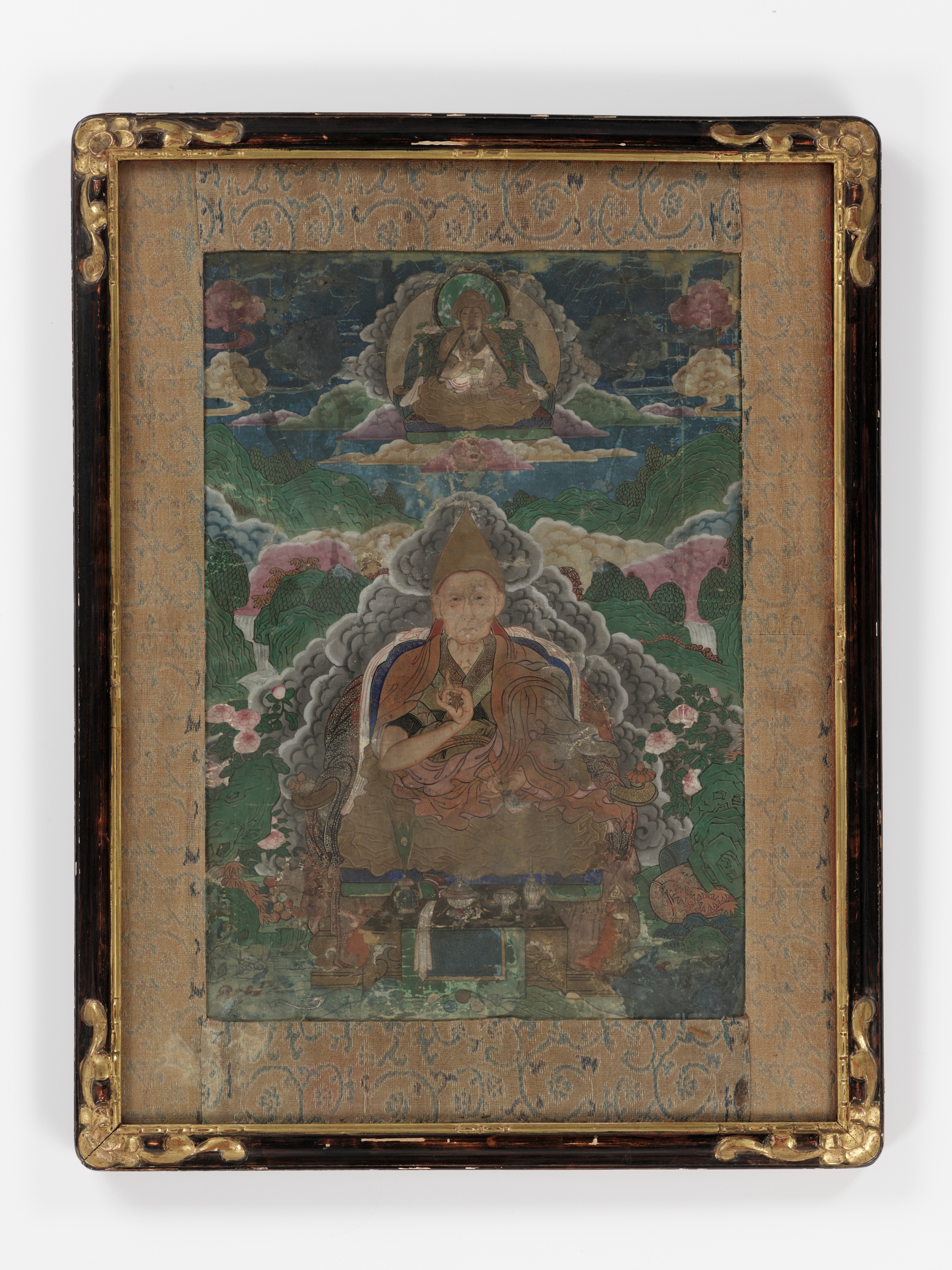 A THANGKA OF A LAMA AND CHANGKYA RÃ–LPE DORJE (1717-1786), QIANLONG PERIOD - Bild 8 aus 9