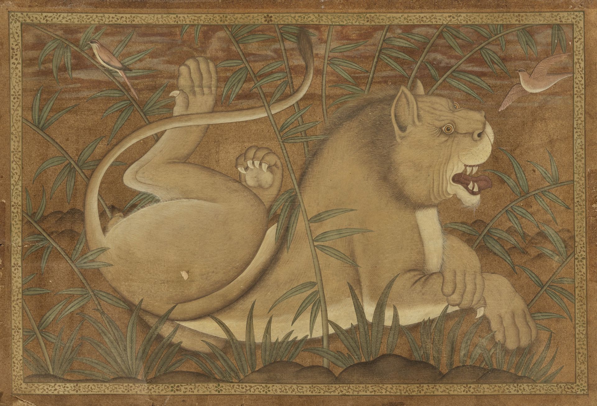 LION AT REST', MUGHAL EMPIRE