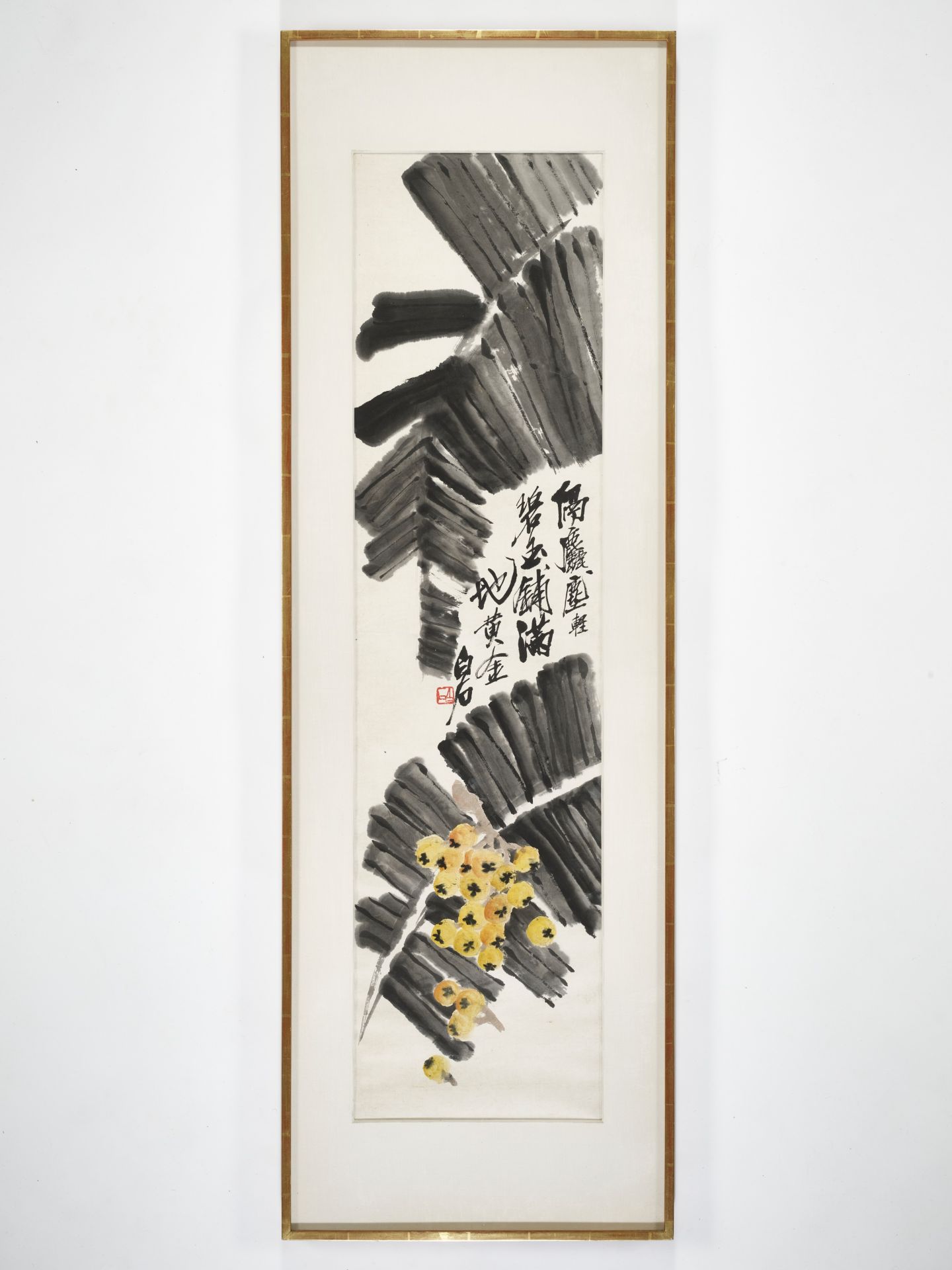 BANANA LEAVES AND LOQUATS', BY QI BAISHI (1864-1957) - Image 9 of 14