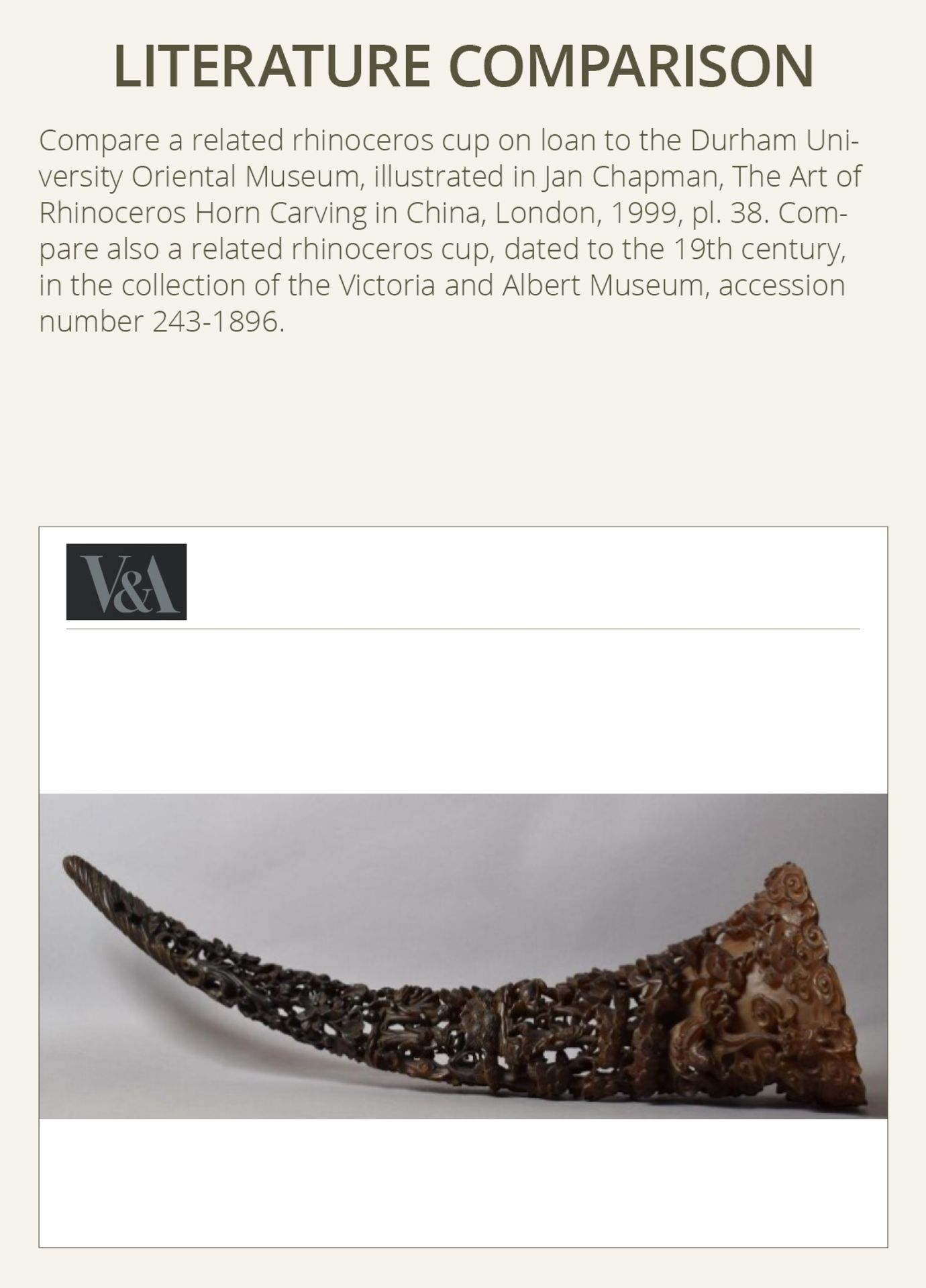 A LARGE FULL-TIP RHINOCEROS HORN CUP, 19TH CENTURY - Image 6 of 17