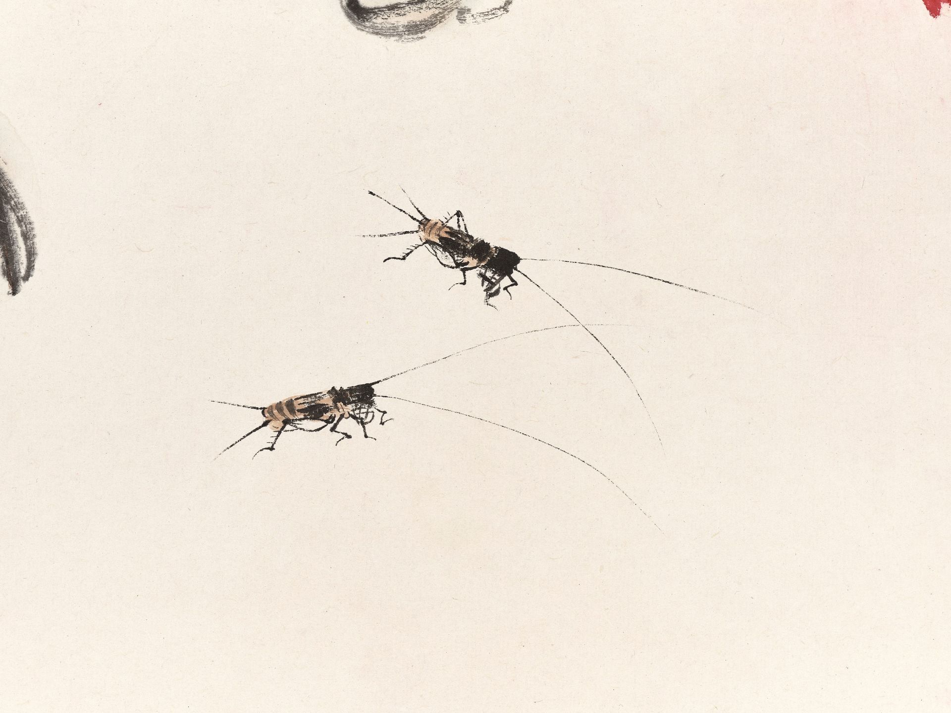 CHRYSANTHEMUM AND CRICKETS' BY QI BAISHI (1864-1957), DATED 1951 - Image 2 of 15