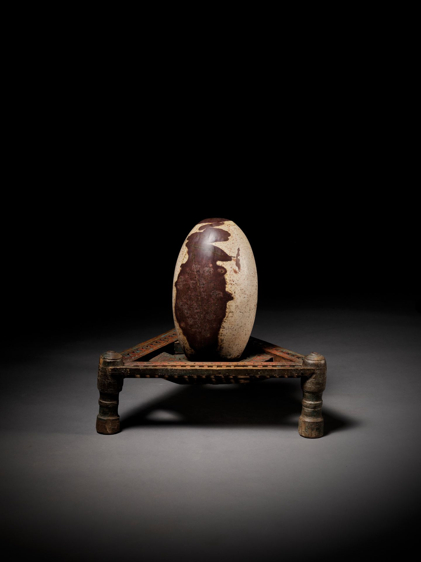 A LARGE AND MASSIVE 'COSMIC EGG', BRAHMANDA, INDIA, 19TH CENTURY - Image 7 of 9