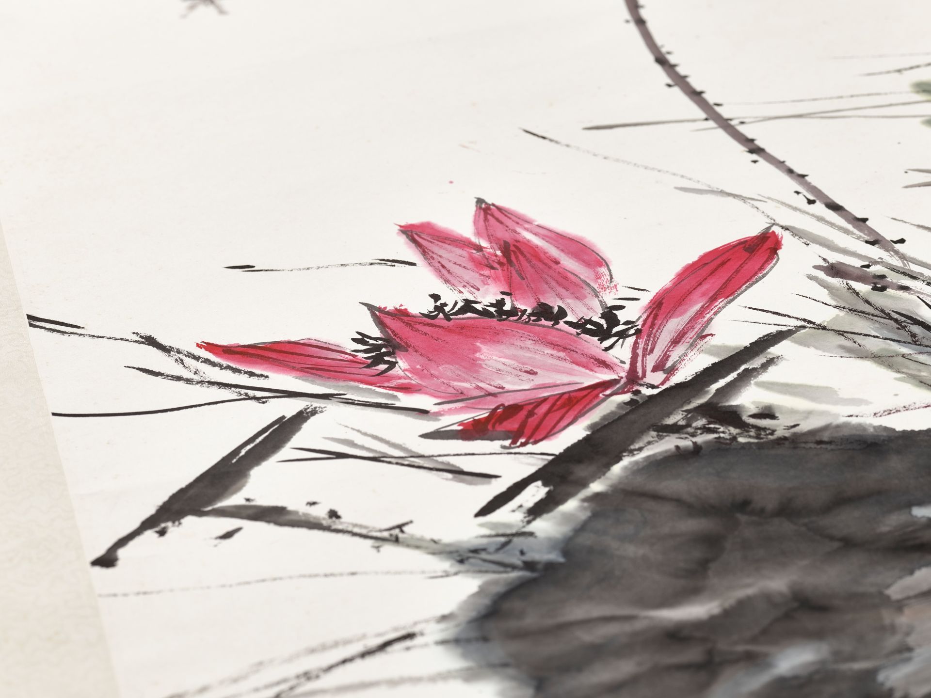 KINGFISHER AND LOTUS', BY WANG XUETAO (1903-1982) - Image 3 of 13