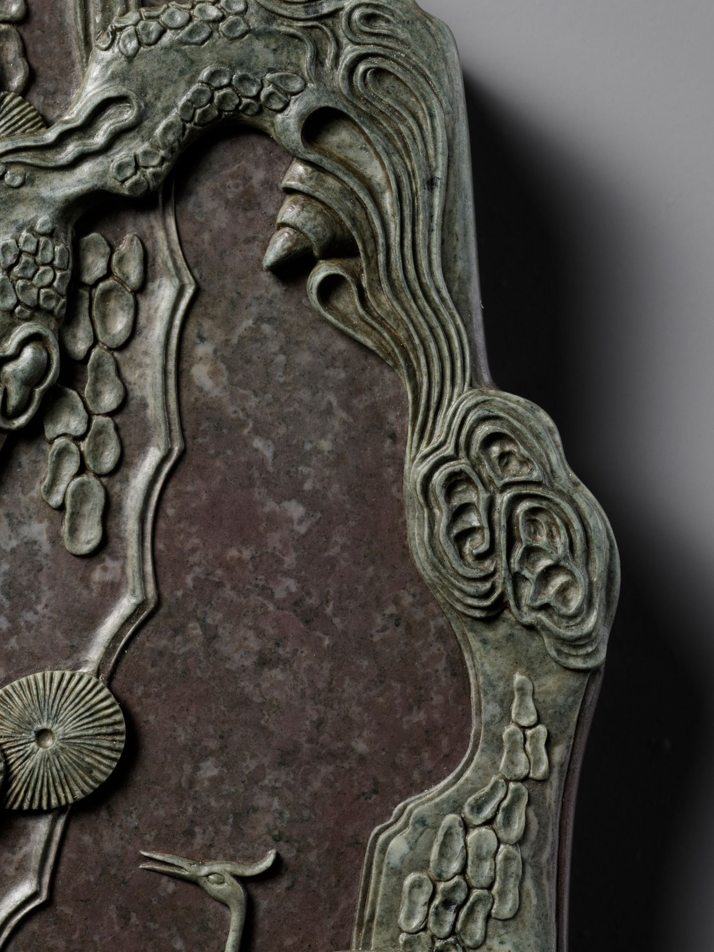 A SONGHUA INK STONE, BOX AND COVER, QIANLONG MARK AND PERIOD - Bild 19 aus 23