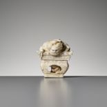 KOGYOKU: AN IVORY NETSUKE OF SHOKI AND ONI