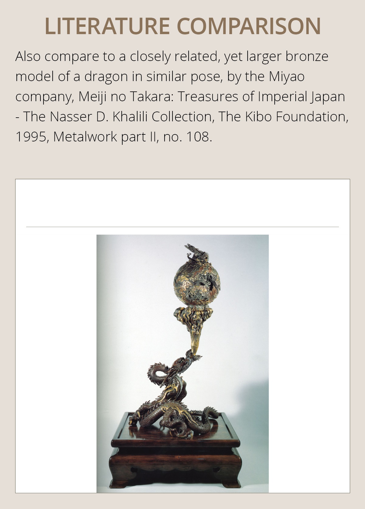 SANMI: A MASTERFUL SILVER OKIMONO OF A DRAGON WITH ROCK CRYSTAL SPHERE - Image 7 of 21