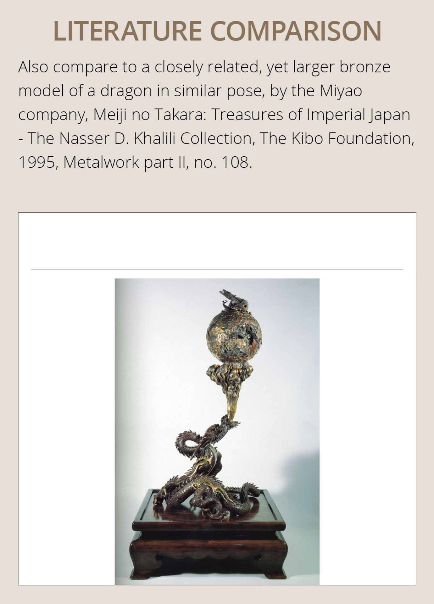 SANMI: A MASTERFUL SILVER OKIMONO OF A DRAGON WITH ROCK CRYSTAL SPHERE - Image 7 of 21