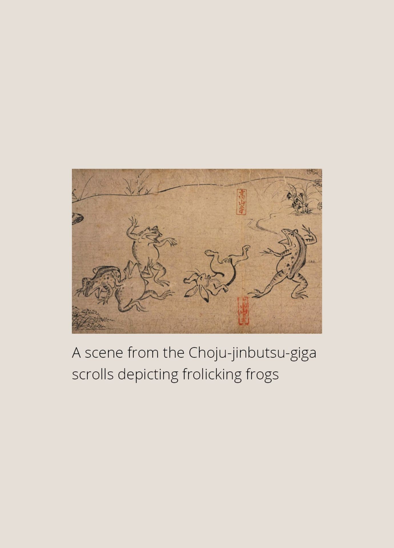 A SHIBAYAMA INLAID AND LACQUERED WOOD PANEL DEPICTING ANTHROPOMORPHIC FROGS - Image 4 of 7