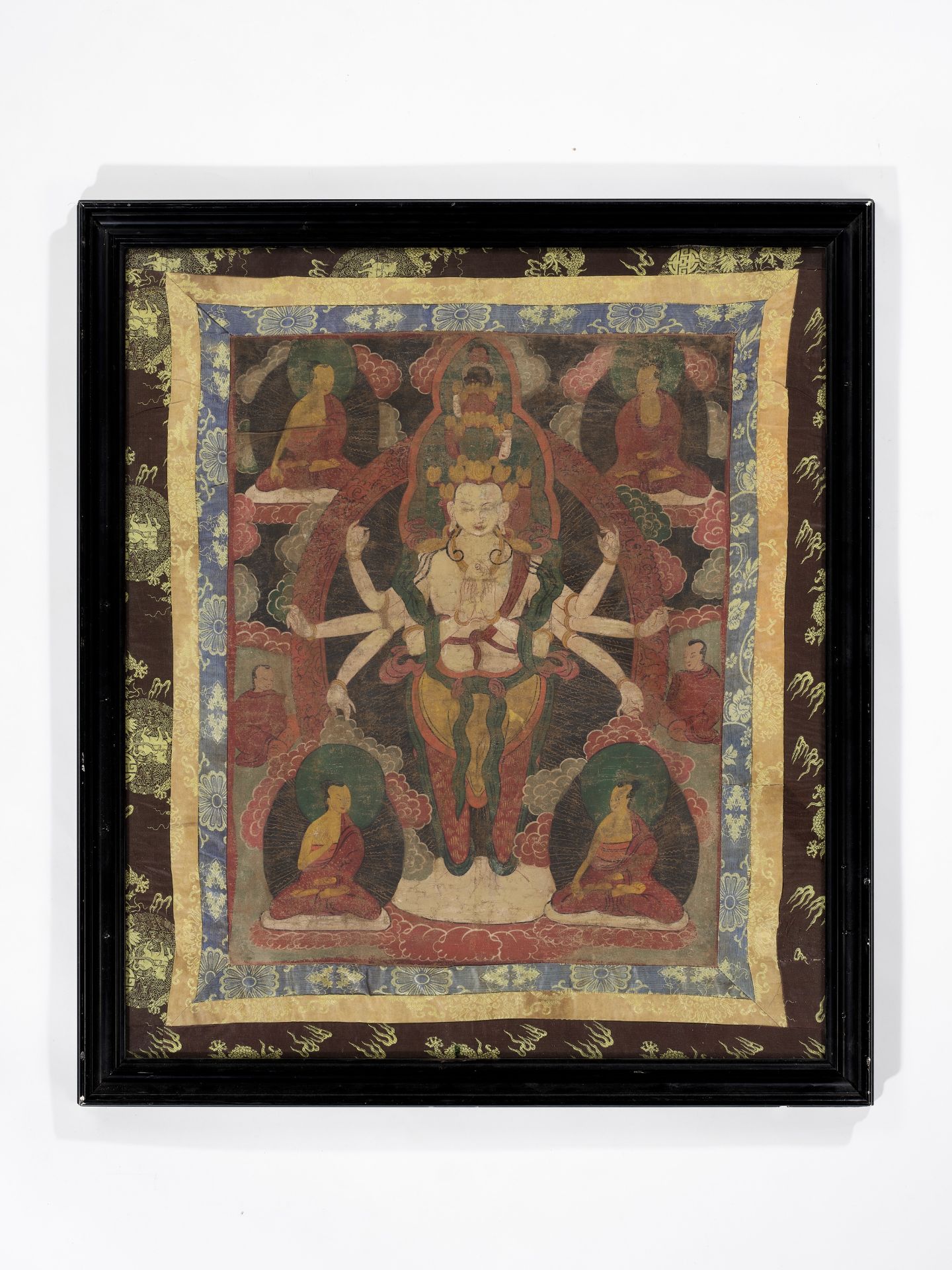 A THANGKA OF EKADASHAMUKHA AVALOKITESHVARA - Bild 7 aus 8