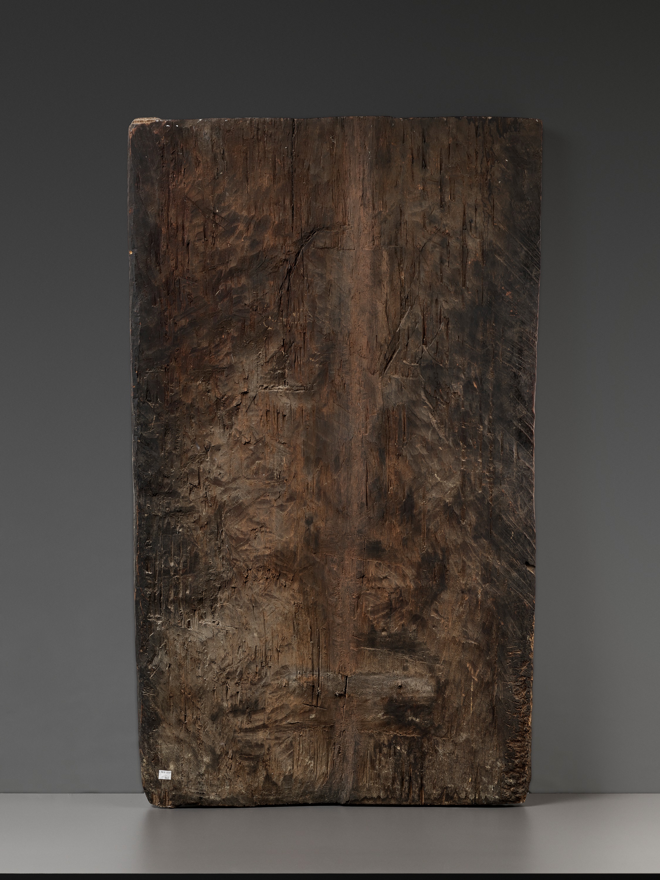 A RARE AND LARGE CARVED HARDWOOD 'MALE AND FEMALE' DOOR, ODA MATAN - Image 9 of 9