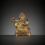 A BRONZE FIGURE OF MAHAKALA, 17TH-18TH CENTURY