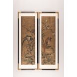 TWO PAINTINGS OF BIRDS, QING